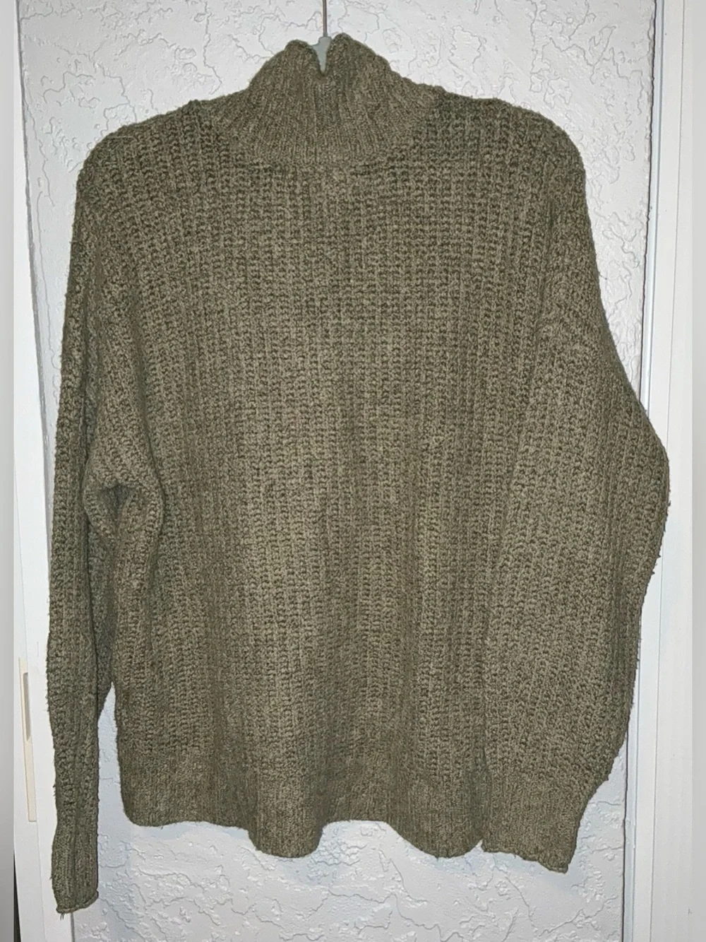 American Eagle Outfitters Olive Green Chunky Turtleneck Sweater